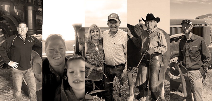 The faces of American farm families.
