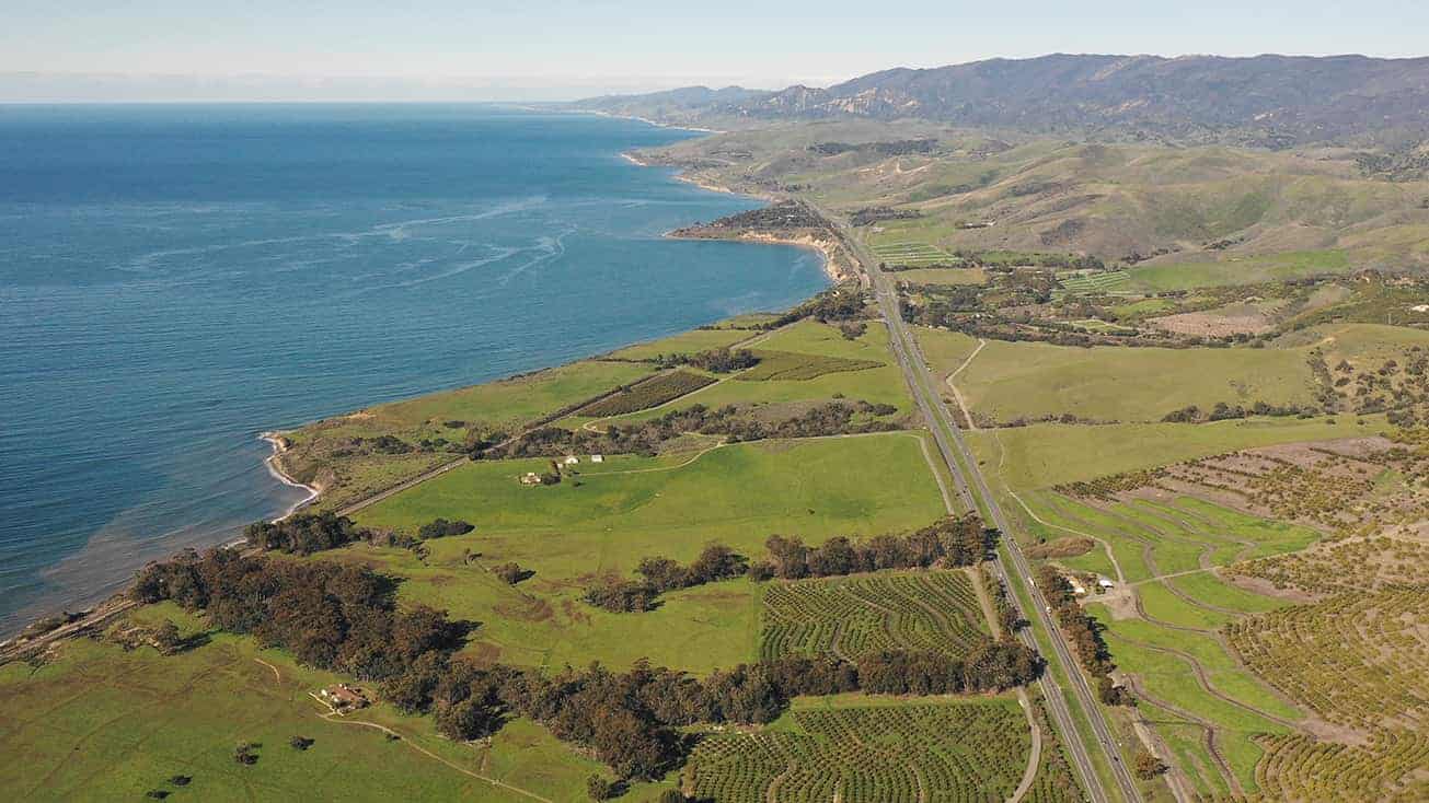 Agricultural land on the West Coast.