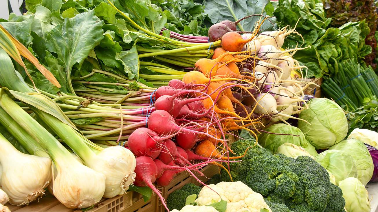 economic benefits of reducing food waste as seen in image depicting fresh produce